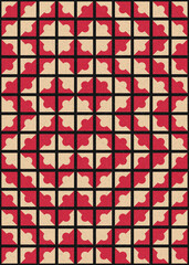 Abstract Geometric Pattern generative computational art illustration