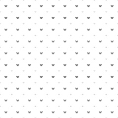 Square seamless background pattern from black homosexual symbols are different sizes and opacity. The pattern is evenly filled. Vector illustration on white background