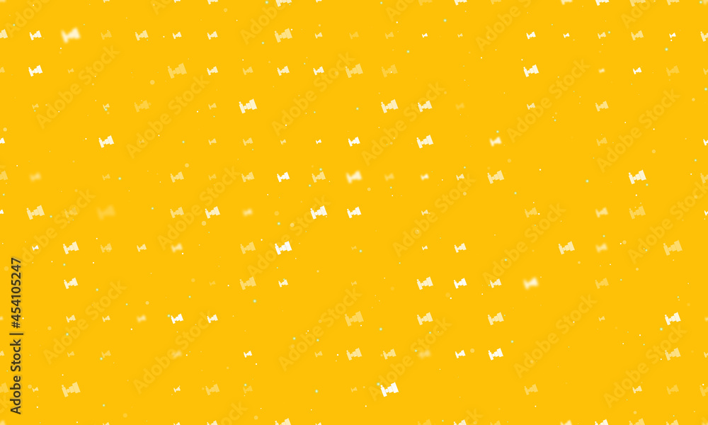 Poster seamless background pattern of evenly spaced white camera symbols of different sizes and opacity. ve