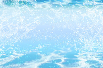 水面と水しぶき/海面、海、ビーチ/グラデーション背景画像