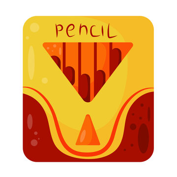vector icon pack of pencils or or pastels