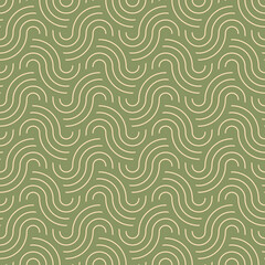Japanese classic vector waves pattern in modern design. Ready for seamless background, fabric, textile, paper decoration. Asian sea waves pattern. Japanese traditional wavy geometry elements pattern.