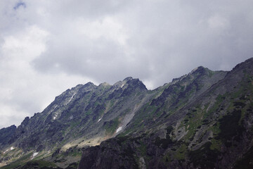 clouds over the mountains