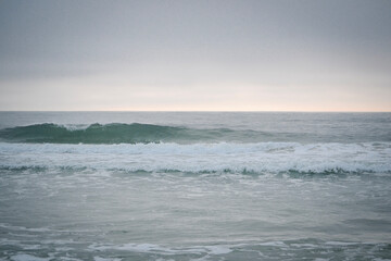 horizon at the beach before sunrise
