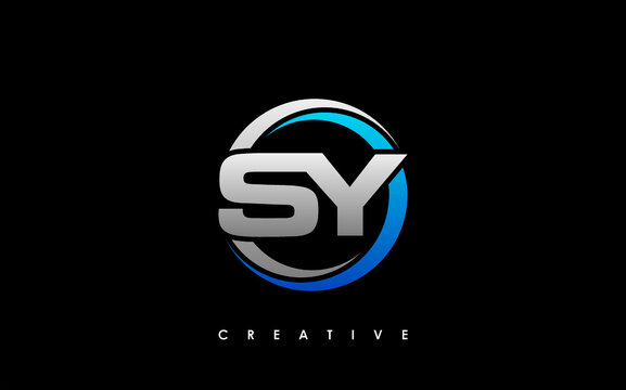 SY Letter Initial Logo Design Template Vector Illustration