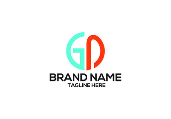 GD letter logo design and minimalist Gd letter logo 