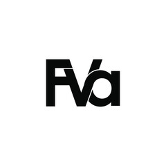 fva initial letter monogram logo design