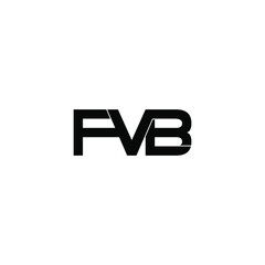 fvb initial letter monogram logo design
