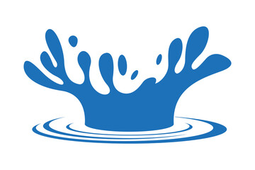 Splashing from a drop of water
