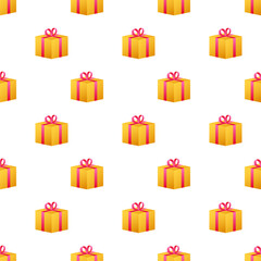 Gift box pattern, great design for any purposes. Vector illustration.