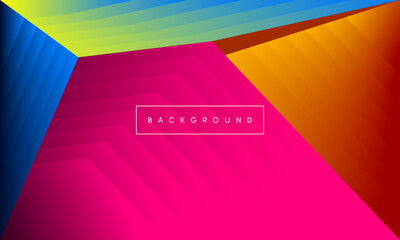 Color full background with abstract layers geometric shapes modern element.