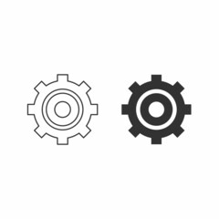 Gear, cog vector icon