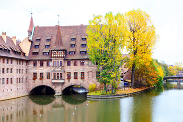 Autumn in Germany old town