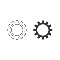Gear, cog vector icon