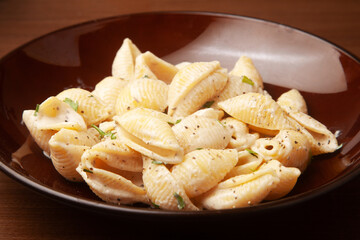 コンキリエのポルチネチーズソース