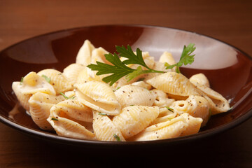 コンキリエのポルチネチーズソース