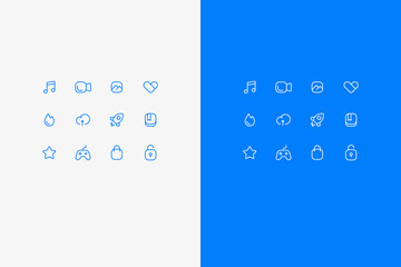 Set of vector icons about office
