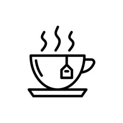 hot tea icon vector for your design element