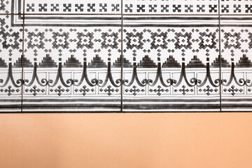 tiles pattern black and white 