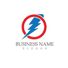 flash thunderbolt logo template