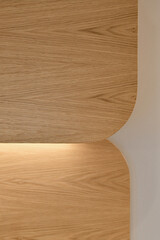 wooden boards with led light