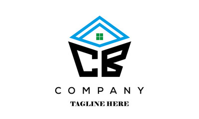 CB real estate latter logo vector