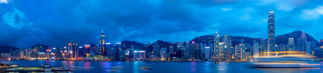 Obraz premium Hong Kong Cityscape at Dusk
