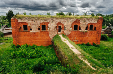 Fortification structure. Bobruisk fortress. The city of Bobruisk. Belarus. 1810 - 1812 years.