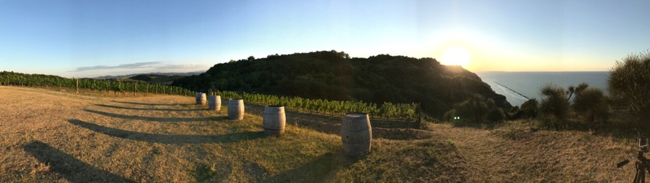 Ombre lunghe al tramonto