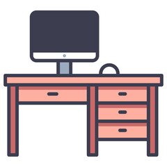 desk computer icon