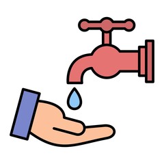  Vector Ablution Filled Outline Icon Design