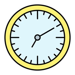  Vector Clock Filled Outline Icon Design