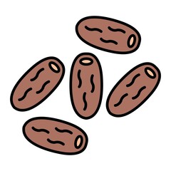 Vector Dates Filled Outline Icon Design