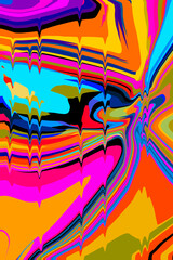 DRIPPING COLOURS DIGITAL ART BACKGROUND
