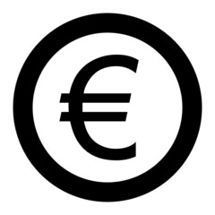 Obraz premium Vector Euro Glyph Icon Design