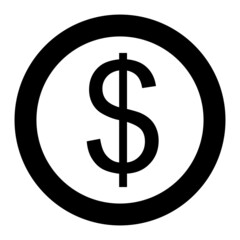 Vector Dollar Glyph Icon Design