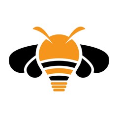 Bee logo vector icon