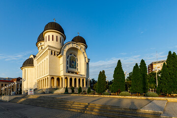 Fototapeta na wymiar Holy Trinity Cathedral of Arad in Romania