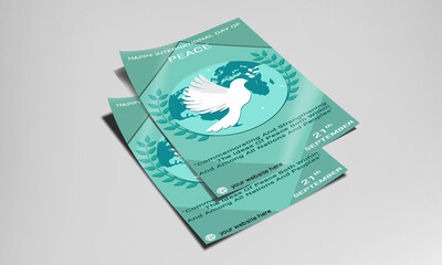 Happy International Day Of Peace Flyer Template 