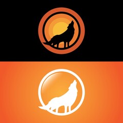 Wolf logo template