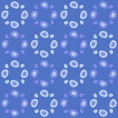 Rounded abstract seamless pattern - accent for any surfaces.