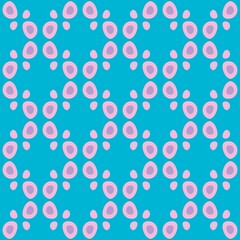 Rounded abstract seamless pattern - accent for any surfaces.