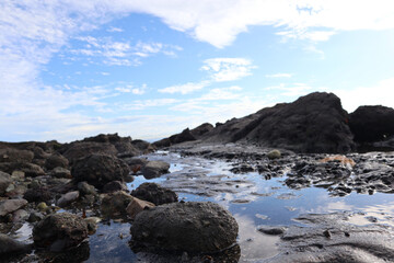 rocks and sea