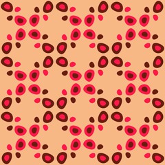 Rounded abstract seamless pattern - accent for any surfaces.