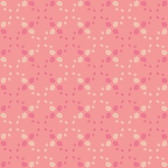 Rounded abstract seamless pattern - accent for any surfaces.