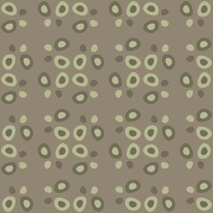 Rounded abstract seamless pattern - accent for any surfaces.
