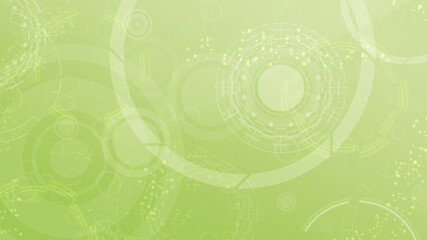 Green background with techno
