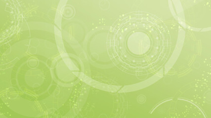 Obraz premium Green background with techno
