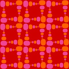 Rounded abstract seamless pattern - accent for any surfaces.