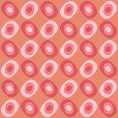 Rounded abstract seamless pattern - accent for any surfaces.